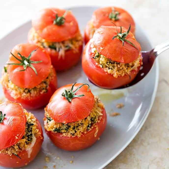 Stuffed Tomatoes with Currants and Pistachios