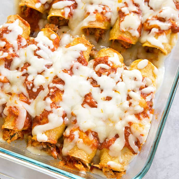 Freezer Chicken Enchiladas