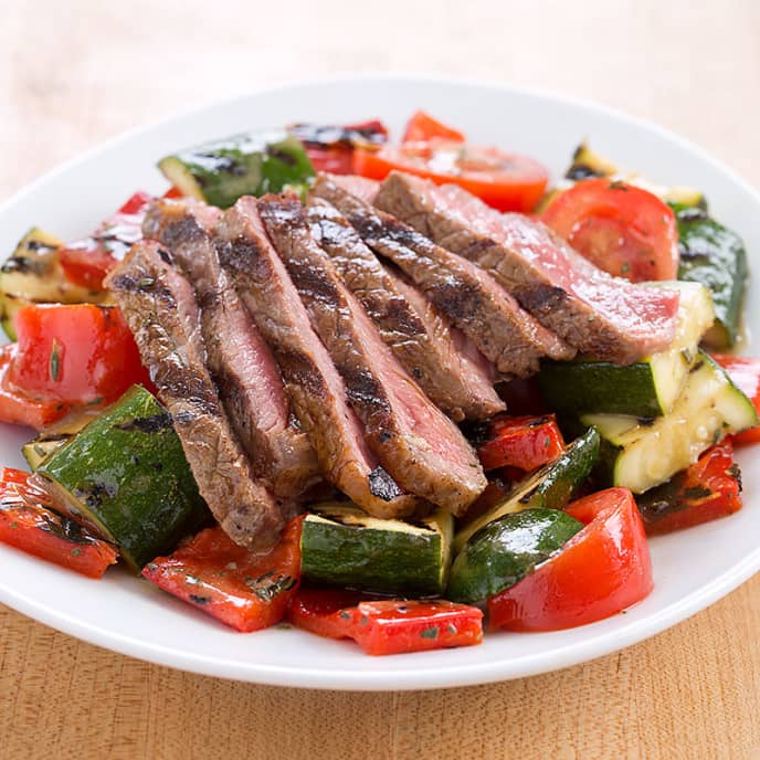 Grilled Steak and Vegetable Salad America's Test Kitchen Recipe