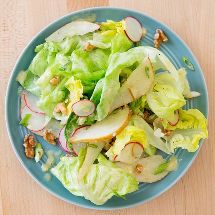 Bibb Lettuce Salad With Yogurt Dijon Dressing Cook S Country