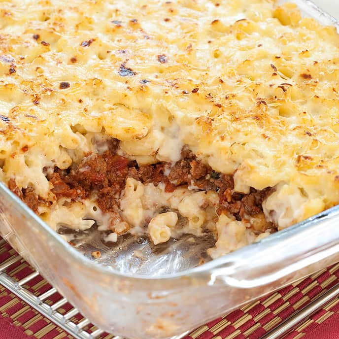 Pasta and Ground Lamb Casserole (Pastitsio)