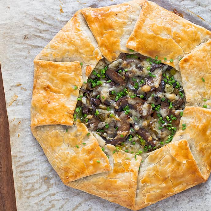 Mushroom and Gruyère Crostata