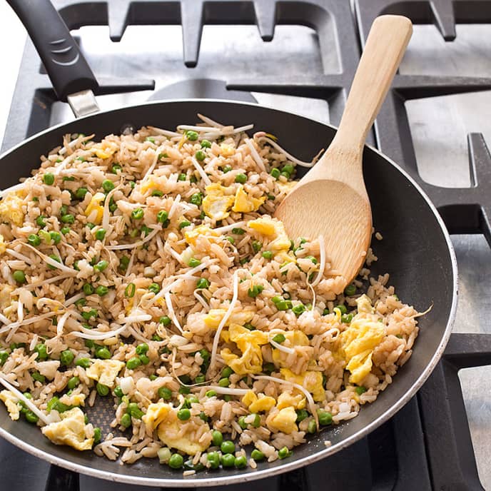 Fried Rice with Peas and Bean Sprouts America's Test Kitchen Recipe