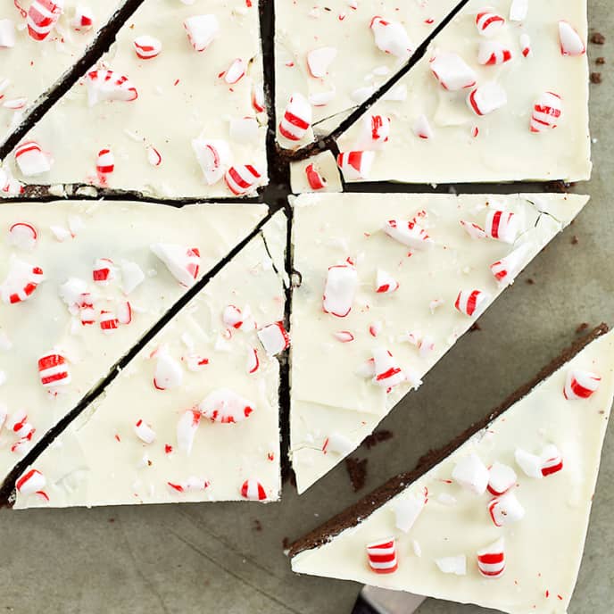 White Chocolate & Peppermint Brownies