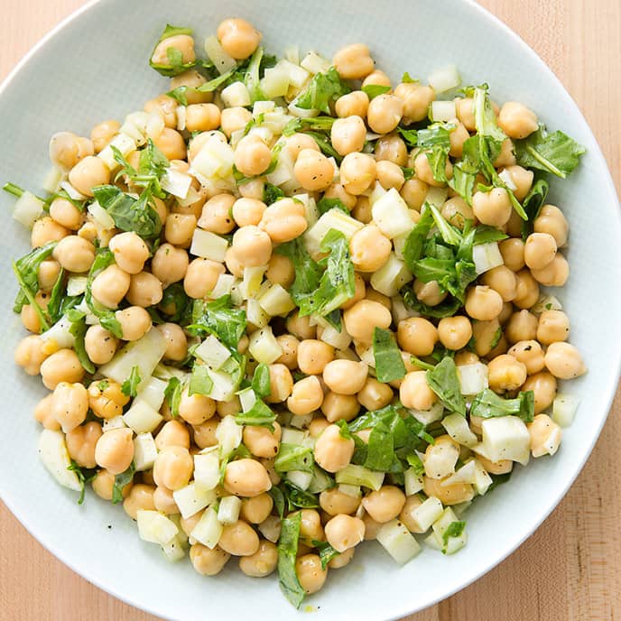 Chickpea Salad with Fennel and Arugula