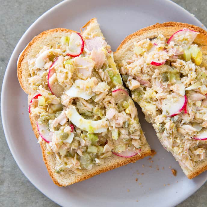 Tuna Salad With Hard Cooked Eggs Radishes And Capers Cook S