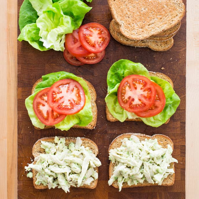 Chicken-Avocado Salad Sandwiches