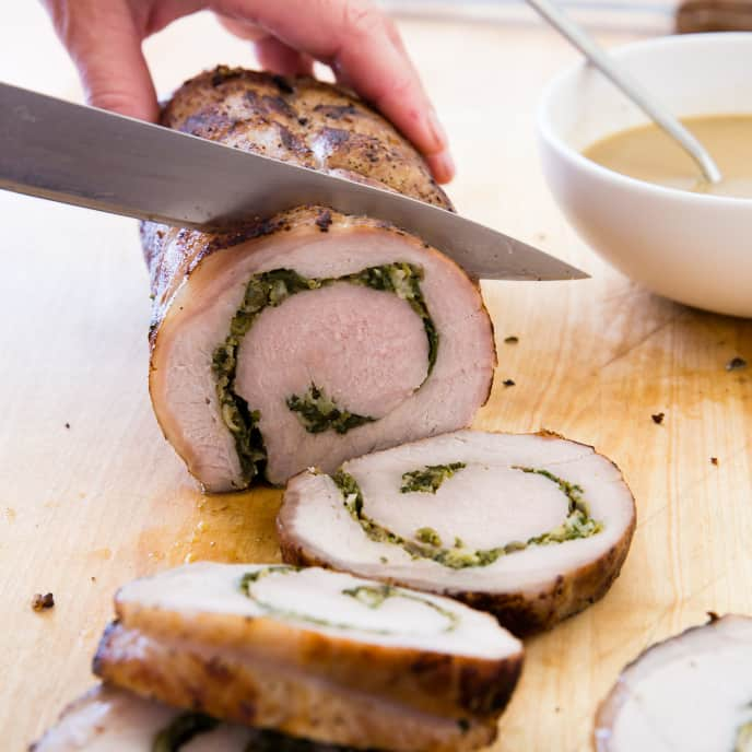 Herb-Stuffed Pork Loin