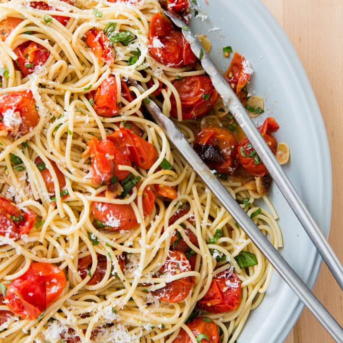 Pasta with Roasted Cherry Tomatoes Cook's Country Recipe