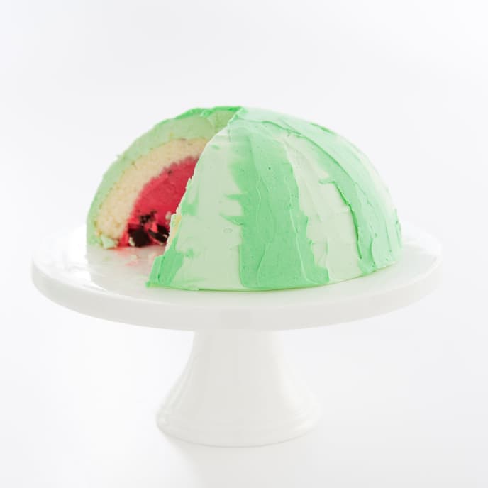 Watermelon Ice Cream Cake