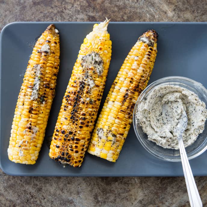 Husk-Grilled Corn