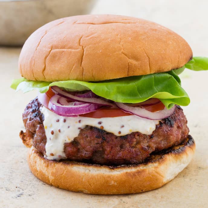 Grilled Pork Burgers America S Test Kitchen Recipe