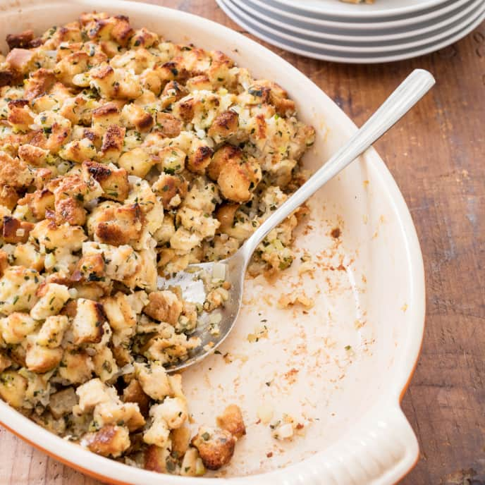 Classic Bread Stuffing for a Crowd