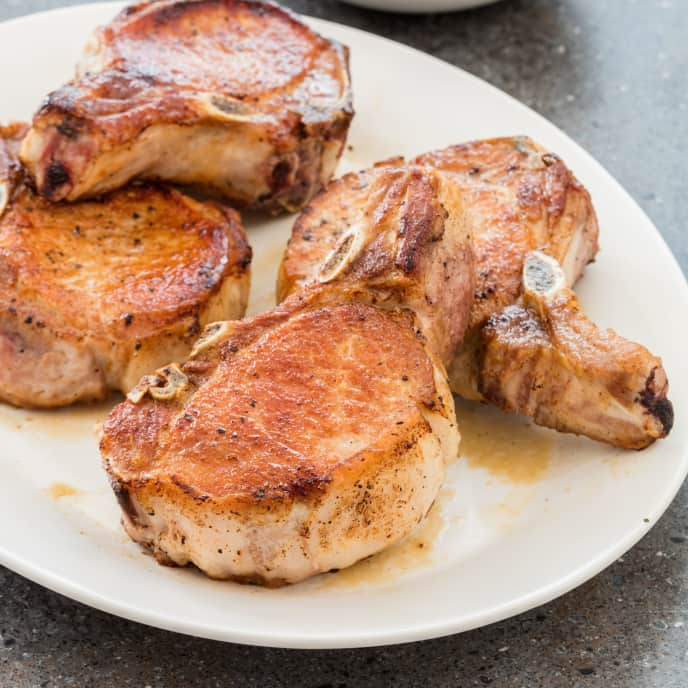 Pan-Seared, Oven-Roasted Thick-Cut Pork Chops | America's ...