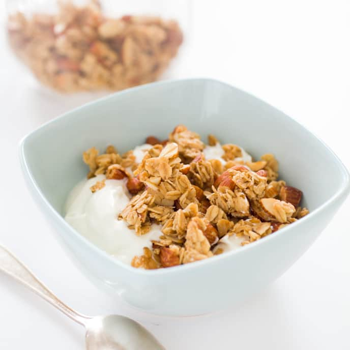 Hazelnut Granola with Dried Pear