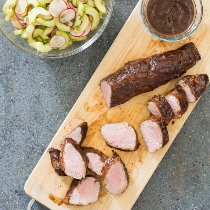 Plum-Glazed Grilled Pork Tenderloin