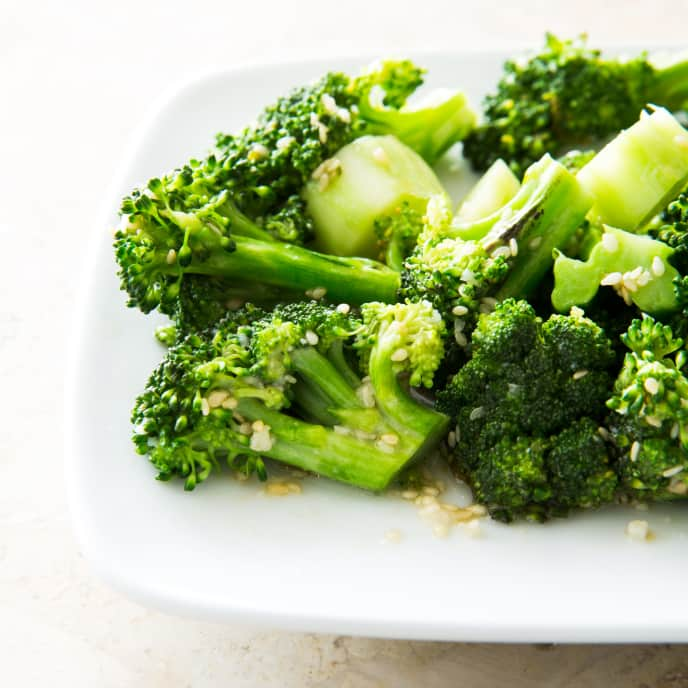 Broccoli with Sesame-Miso Dressing