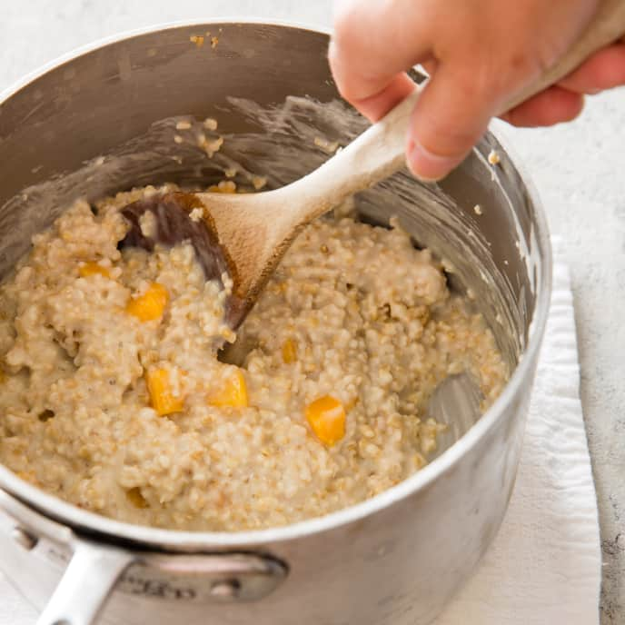 Peaches and "Cream" Oatmeal