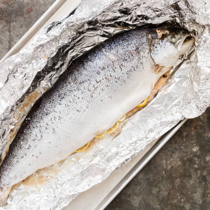 Oven Poached Whole Salmon America's Test Kitchen Recipe