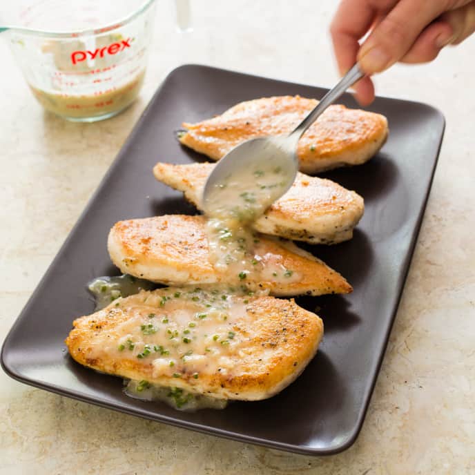 Lemon and Chive Pan Sauce America's Test Kitchen Recipe