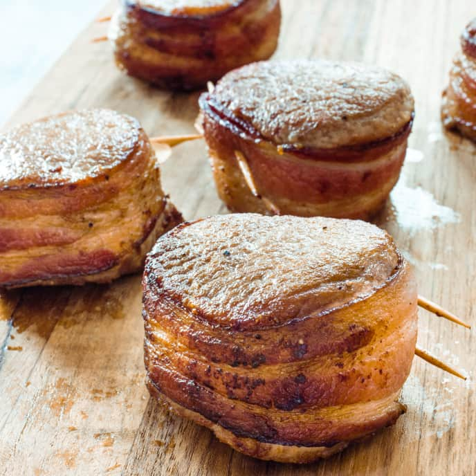 Bacon-Wrapped Pork Tenderloin Medallions