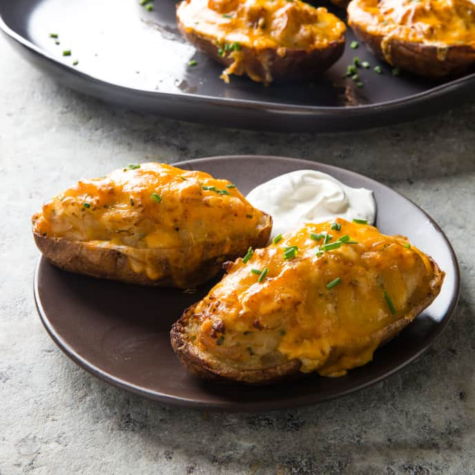 Smoky Baked Stuffed Potatoes