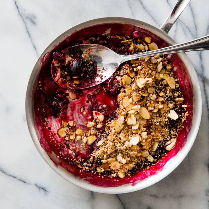 Cherry-Almond Crisp for Two