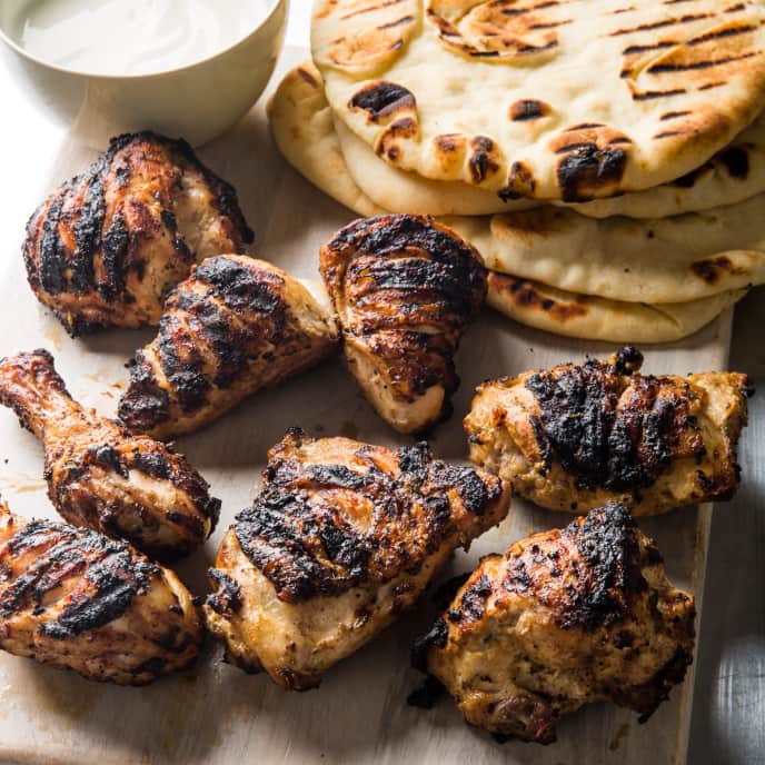 Tandoori-Style Chicken with Grilled Naan