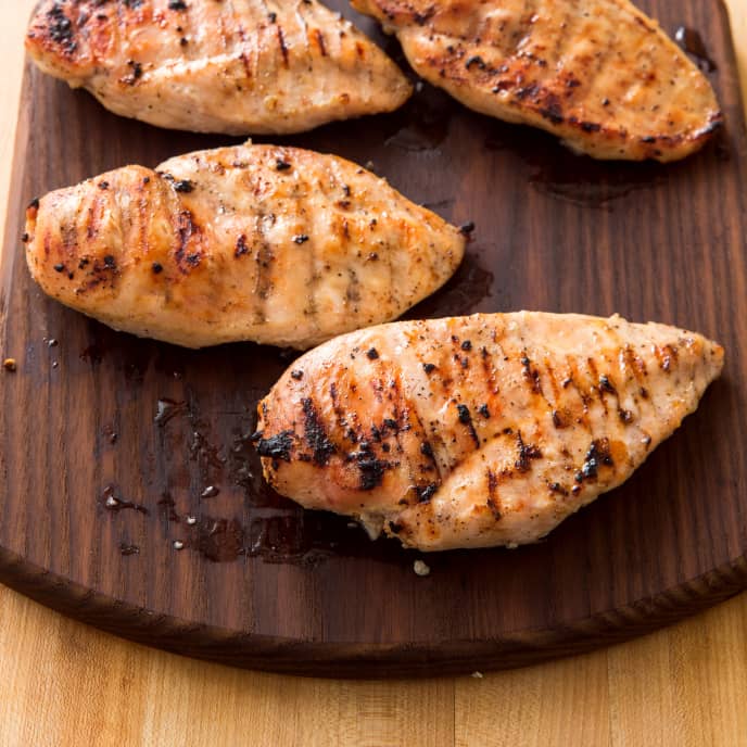 Grilled Boneless, Skinless Chicken Breasts