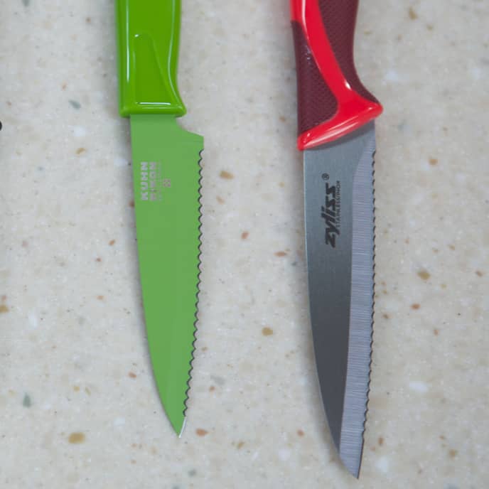 Kuhn Rikon Colori 4 Serrated Paring Knife at Swiss Knife Shop