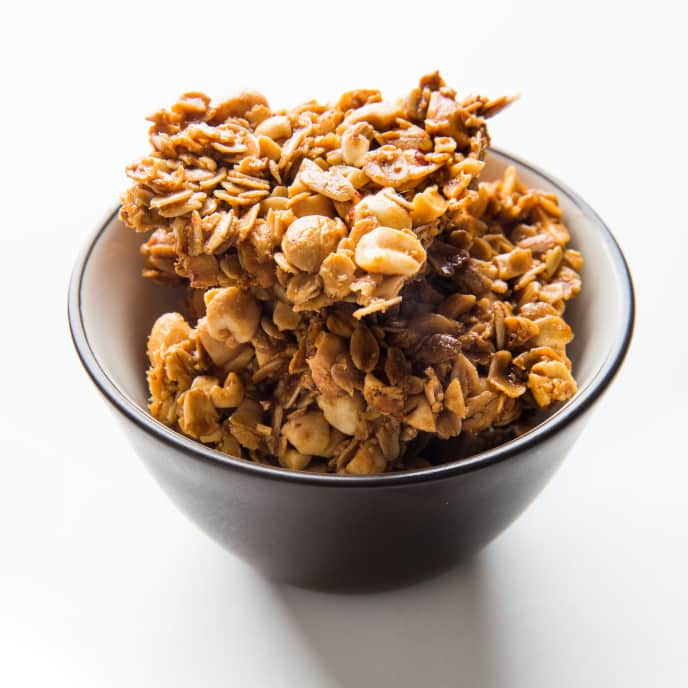 Salted Caramel–Peanut Granola