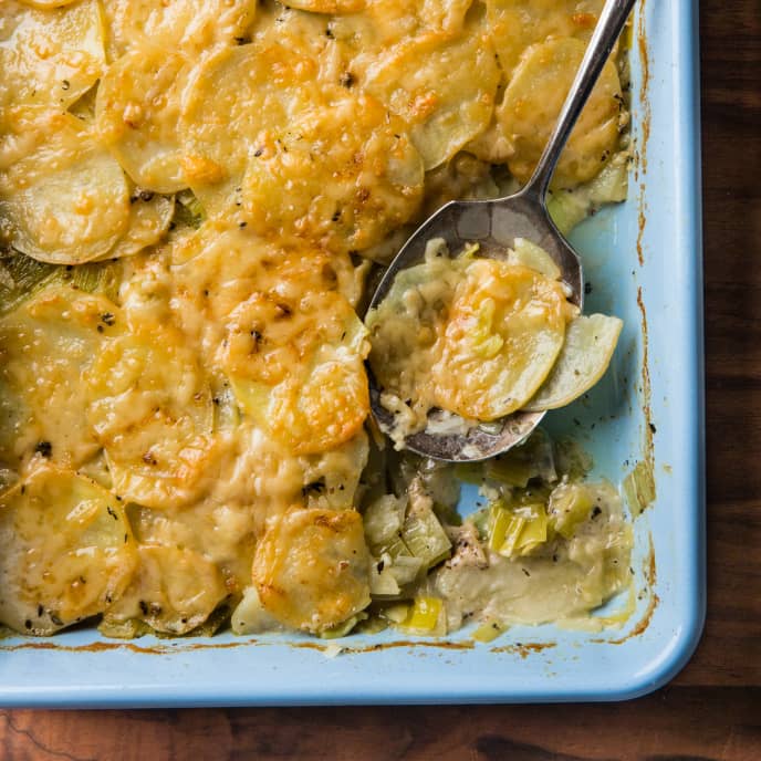 Potato and Leek Gratin