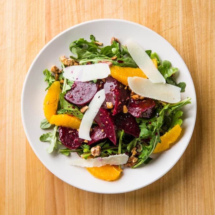 Marinated Beet Salad with Oranges and Pecorino