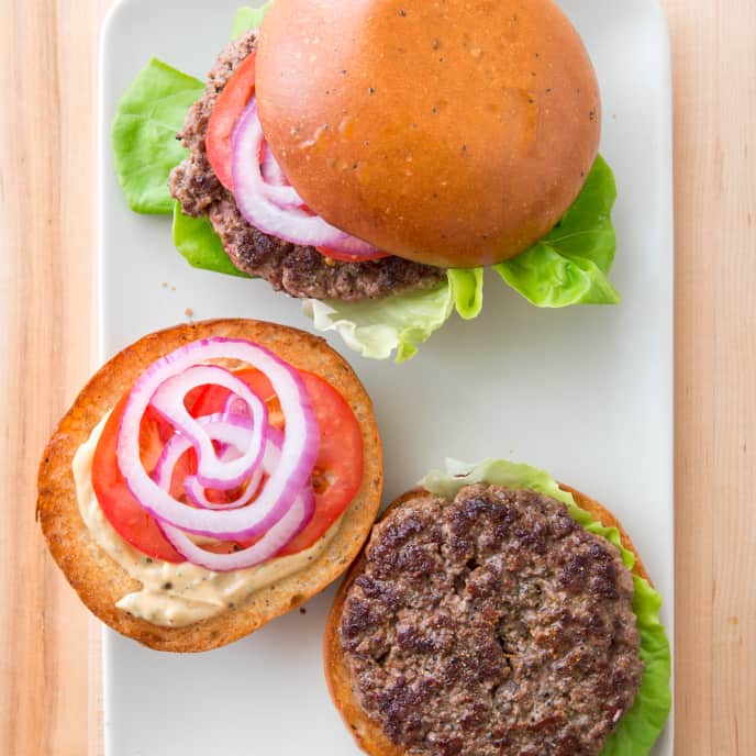 Cast Iron Ultimate Indoor Burgers America's Test Kitchen Recipe
