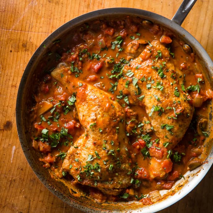 Chicken Cacciatore for Two