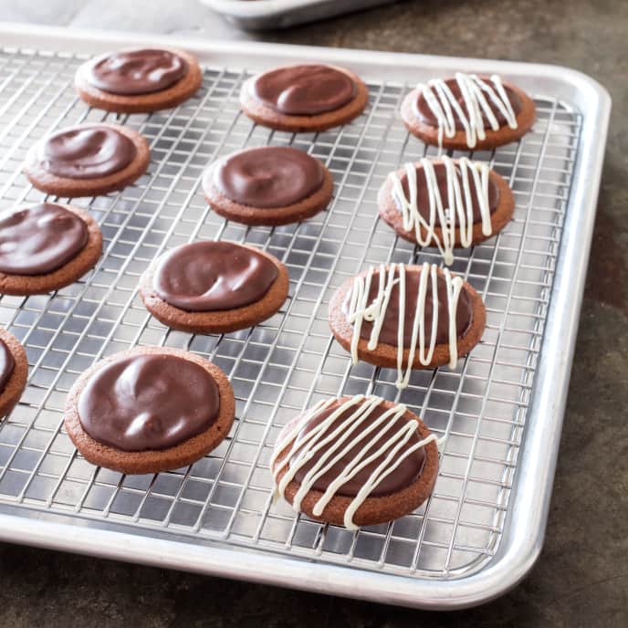 Glazed ChocolateMint Cookies Cook's Illustrated Recipe