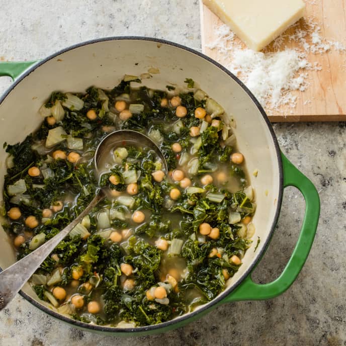 Chickpea and Kale Soup America's Test Kitchen Recipe