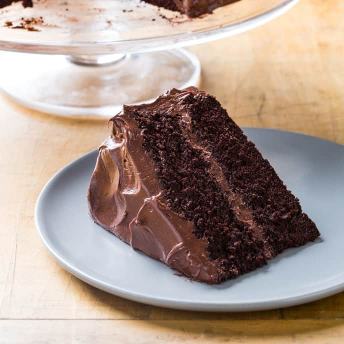 Chocolate Layer Cake with Chocolate Frosting