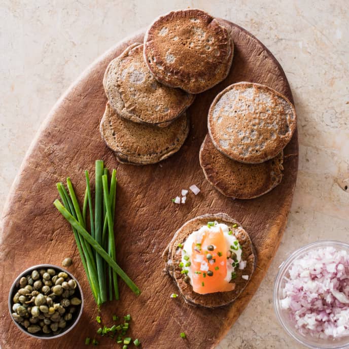 Buckwheat Pancakes (Blini) America's Test Kitchen Recipe