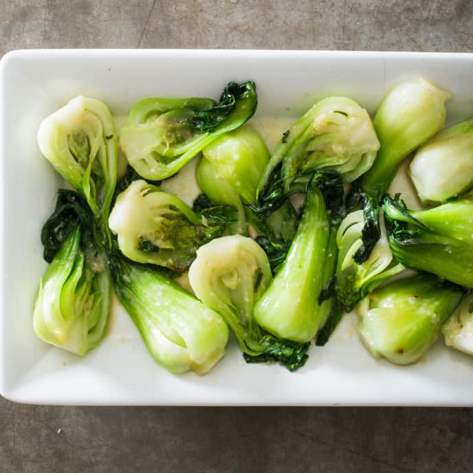 Sautéed Baby Bok Choy with Miso Sauce