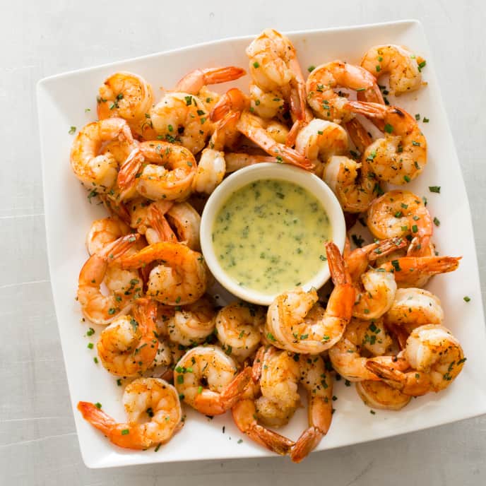 Paleo Broiled Shrimp Cocktail with Tarragon Sauce America's Test