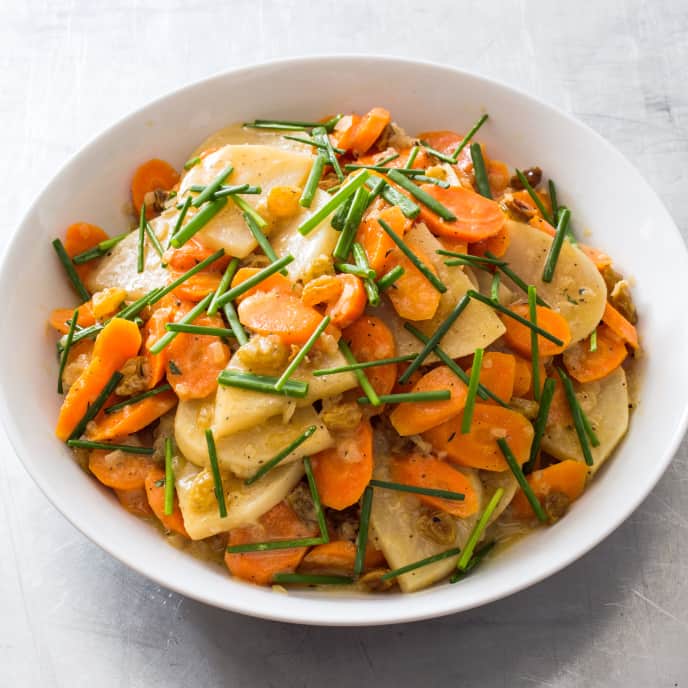 Braised Carrots and Turnips with Golden Raisins Cook's Illustrated