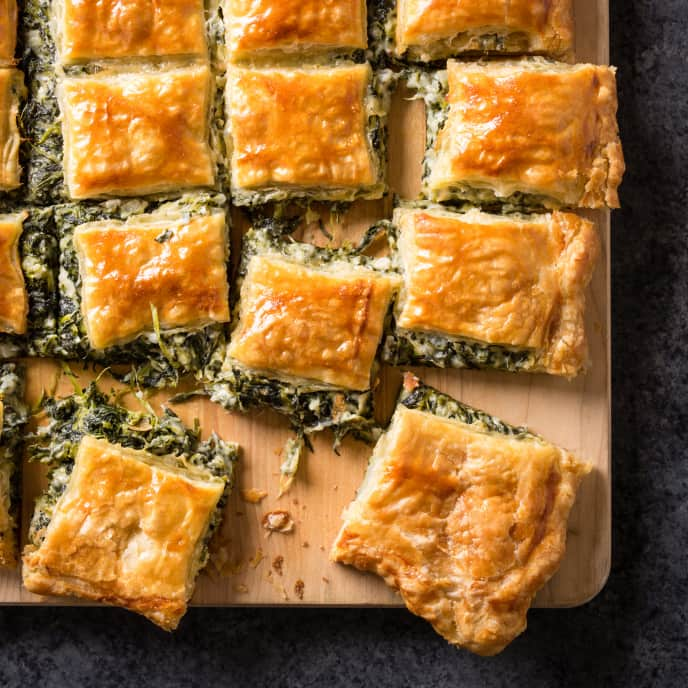 Spinach Pie for a Crowd