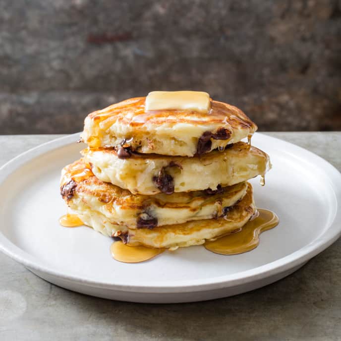 Chocolate ChipCoconut Pancakes America's Test Kitchen Recipe