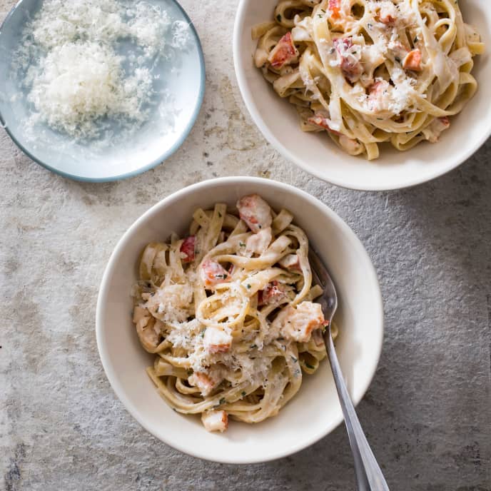 Lobster Fettuccine with Fennel, Tarragon, and Cream