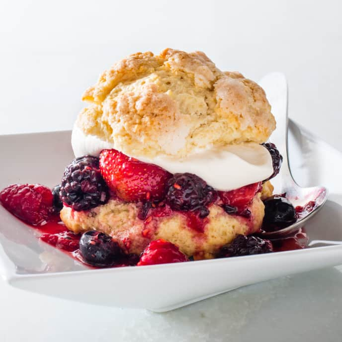 Brown-Sugar Berry Shortcakes