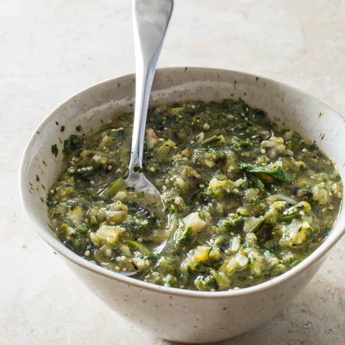 Grilled Pork Tenderloin with Grilled Tomatillo Salsa America's Test