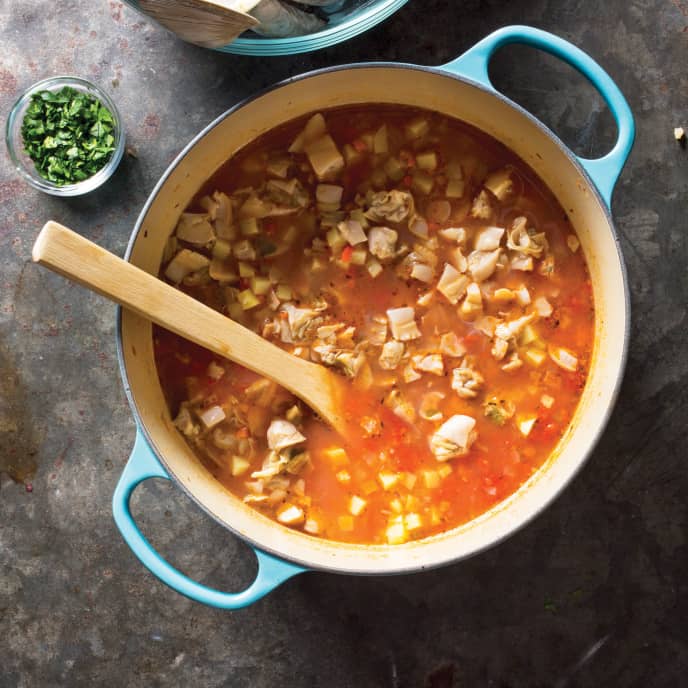 Quick Pantry Manhattan Clam Chowder | America's Test Kitchen