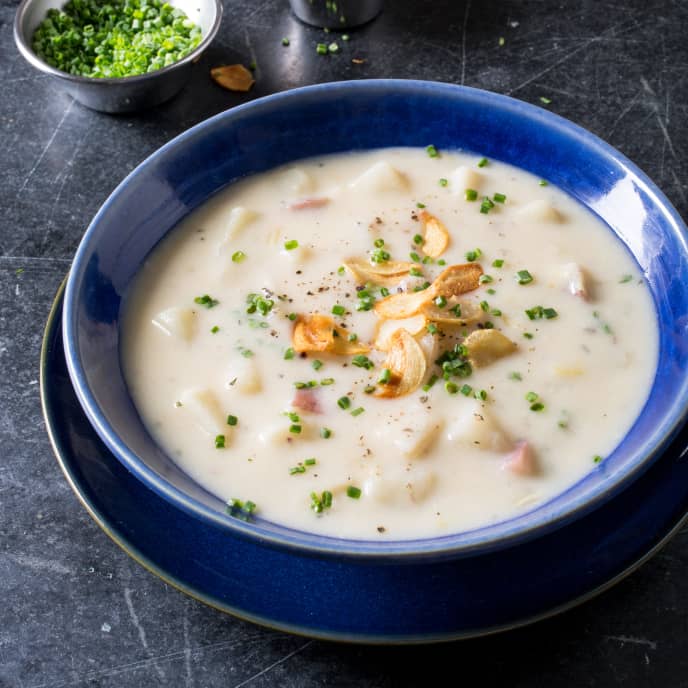 Make-Ahead Garlic-Potato Soup