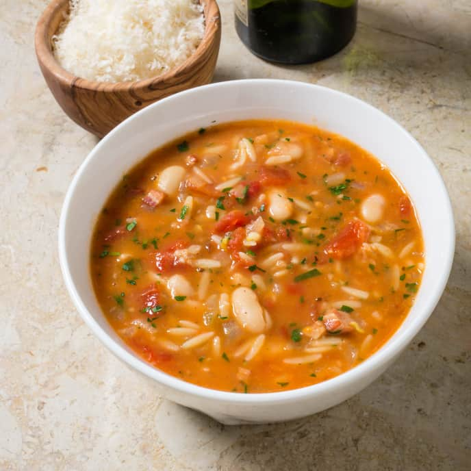 Italian Pasta and Bean Soup with Orange and Fennel